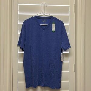 Brand new with tags Flag and Anthem V neck t shirt Blue Size Medium